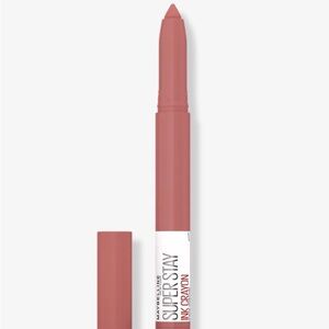 New Maybelline Super Stay Ink Crayon Achieve It All With Sharpener Nude Lipstick